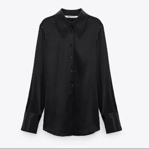 Zara Satin effect top